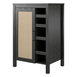 Ameriwood Home Wimberly Bar Cabinet - Black Oak