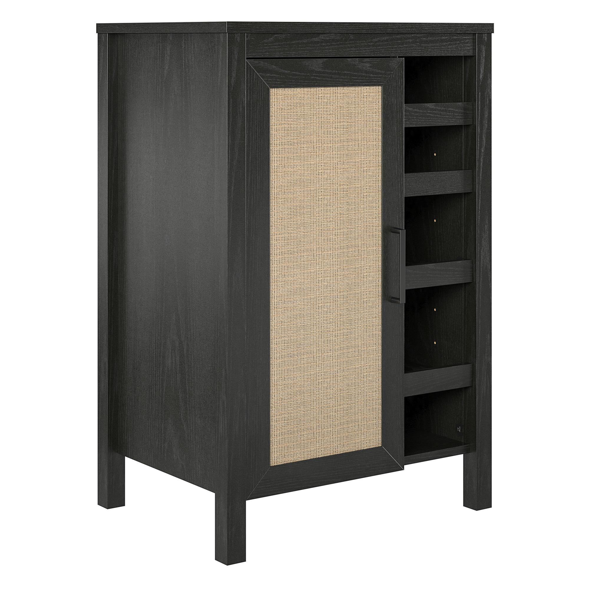 Ameriwood Home Wimberly Bar Cabinet - Black Oak