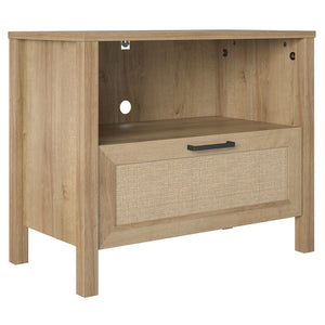 Novogratz Shay 1-Drawer Nightstand - Natural
