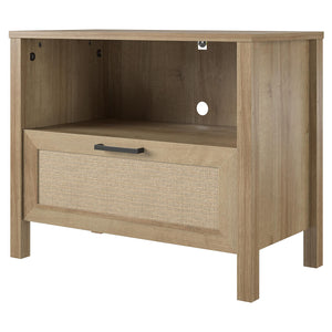 Novogratz Shay 1-Drawer Nightstand - Natural
