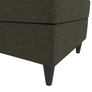 DHP Cooper Ottoman with Storage - Grey Linen