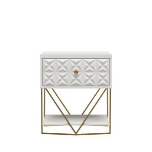 CosmoLiving Blair Accent Table, - White