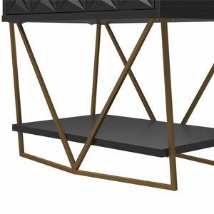 CosmoLiving Blair Accent Table, - Black