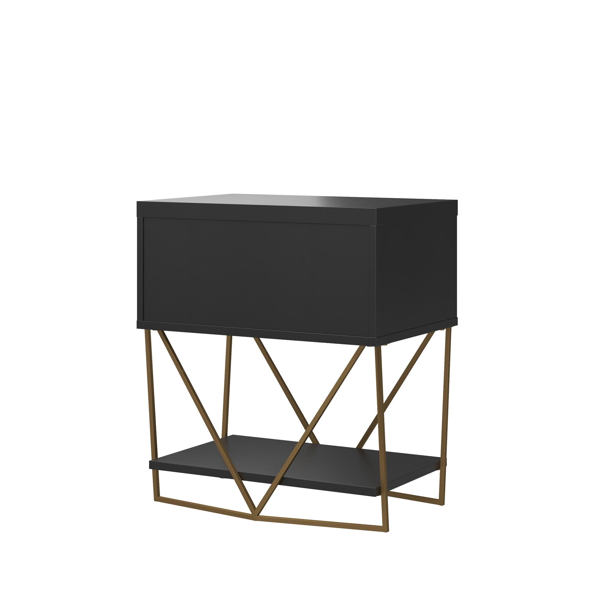 CosmoLiving Blair Accent Table, - Black