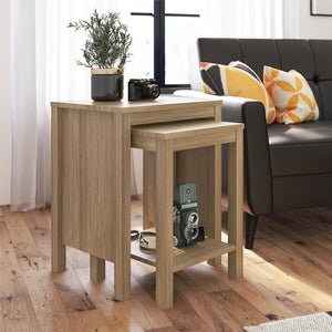 Ameriwood Home Wimberly Nesting Tables, Set of 2 - Natural
