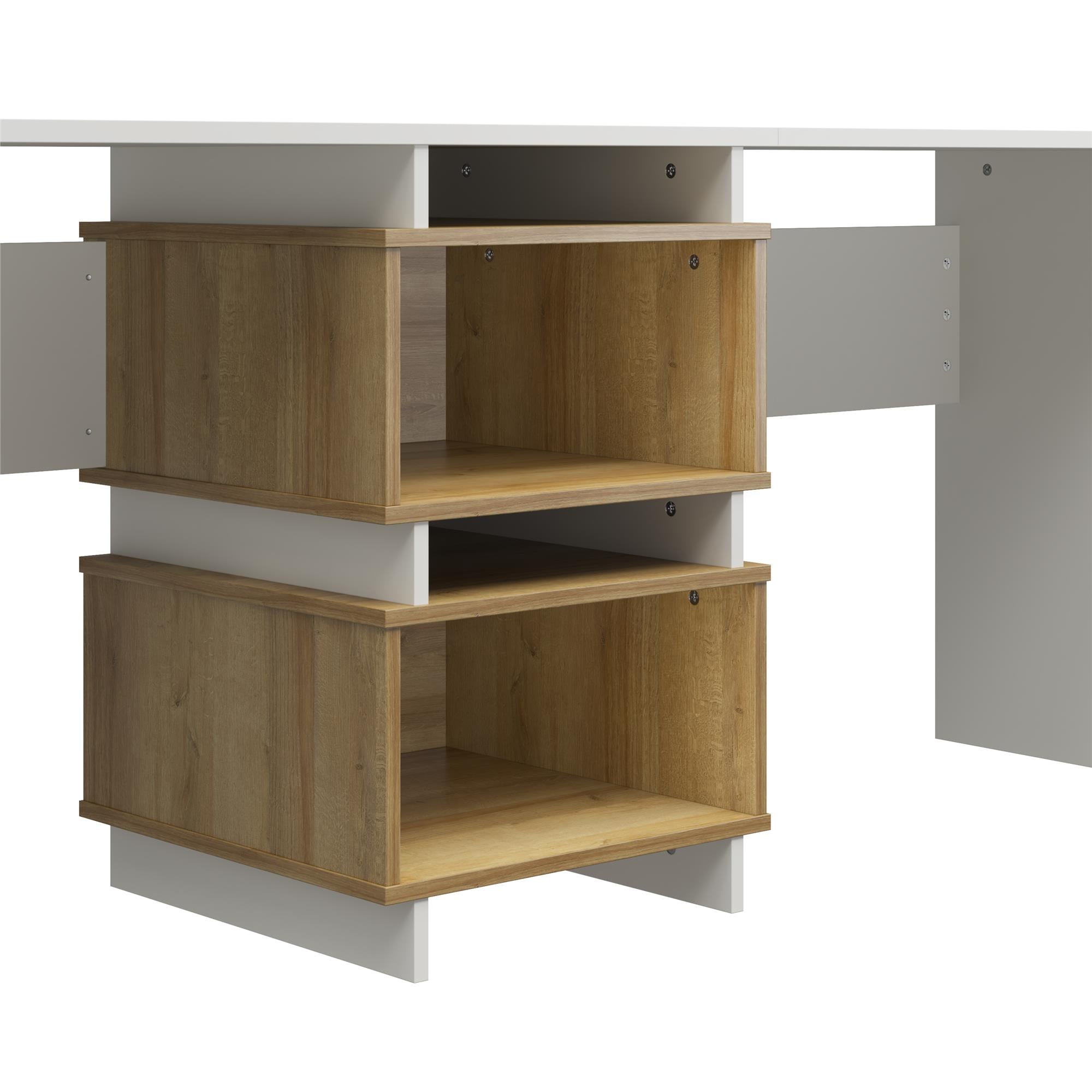 Novogratz Nelson 2 Way Desk - White