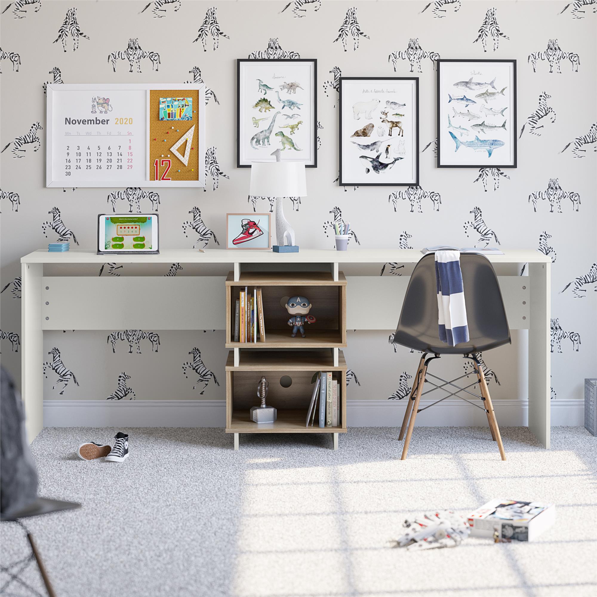 Novogratz Nelson 2 Way Desk - White