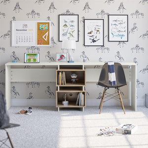 Novogratz Nelson 2 Way Desk - White
