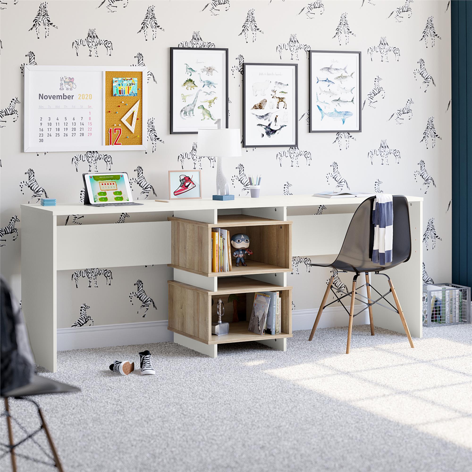 Novogratz Nelson 2 Way Desk - White