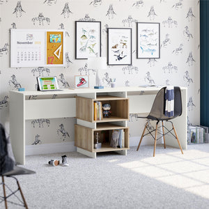 Novogratz Nelson 2 Way Desk - White