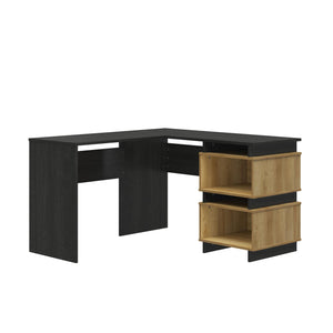 Novogratz Nelson 2 Way Desk - Black Oak