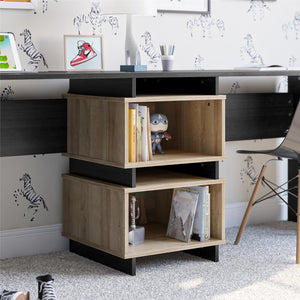 Novogratz Nelson 2 Way Desk - Black Oak