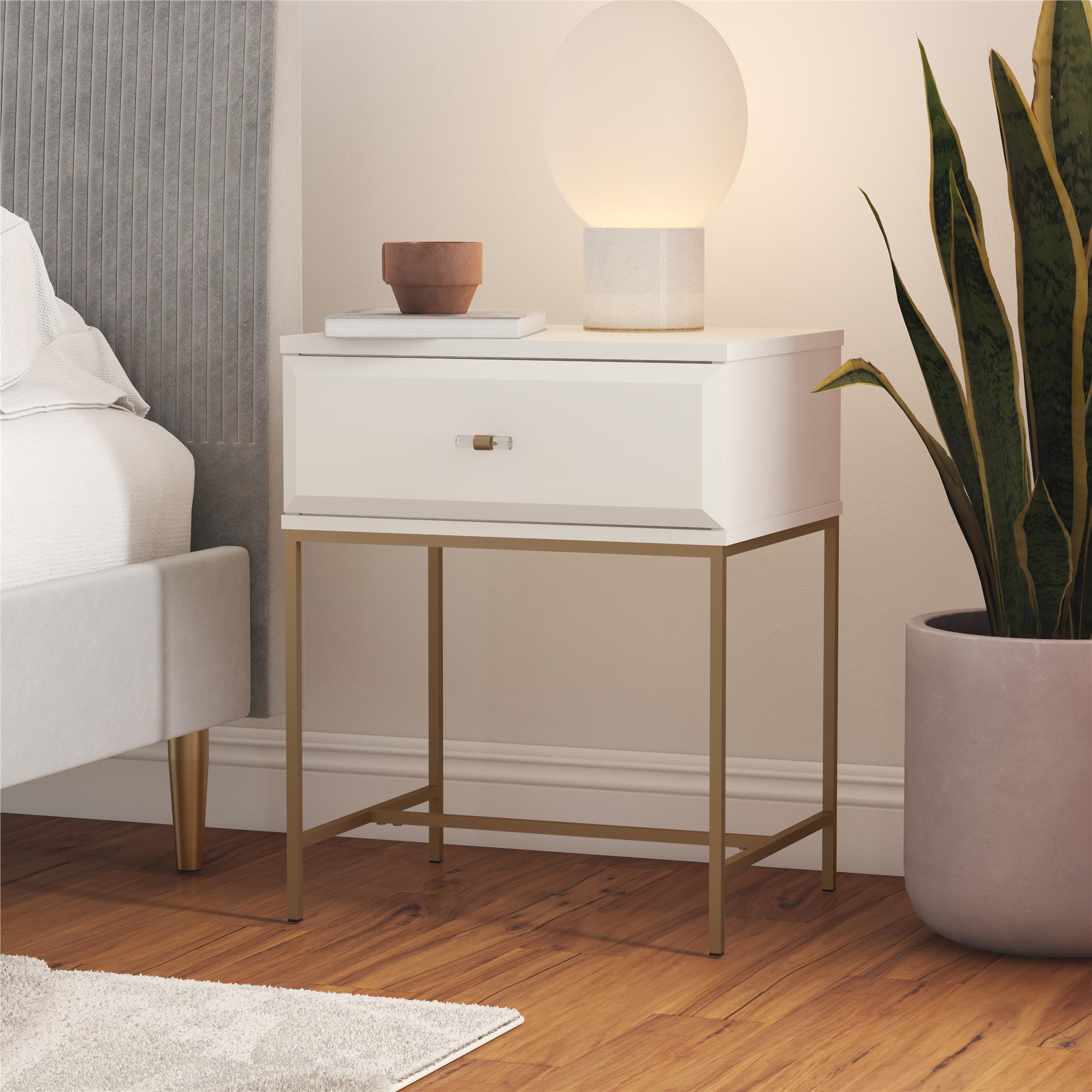 Mr. Kate Effie Nightstand - White