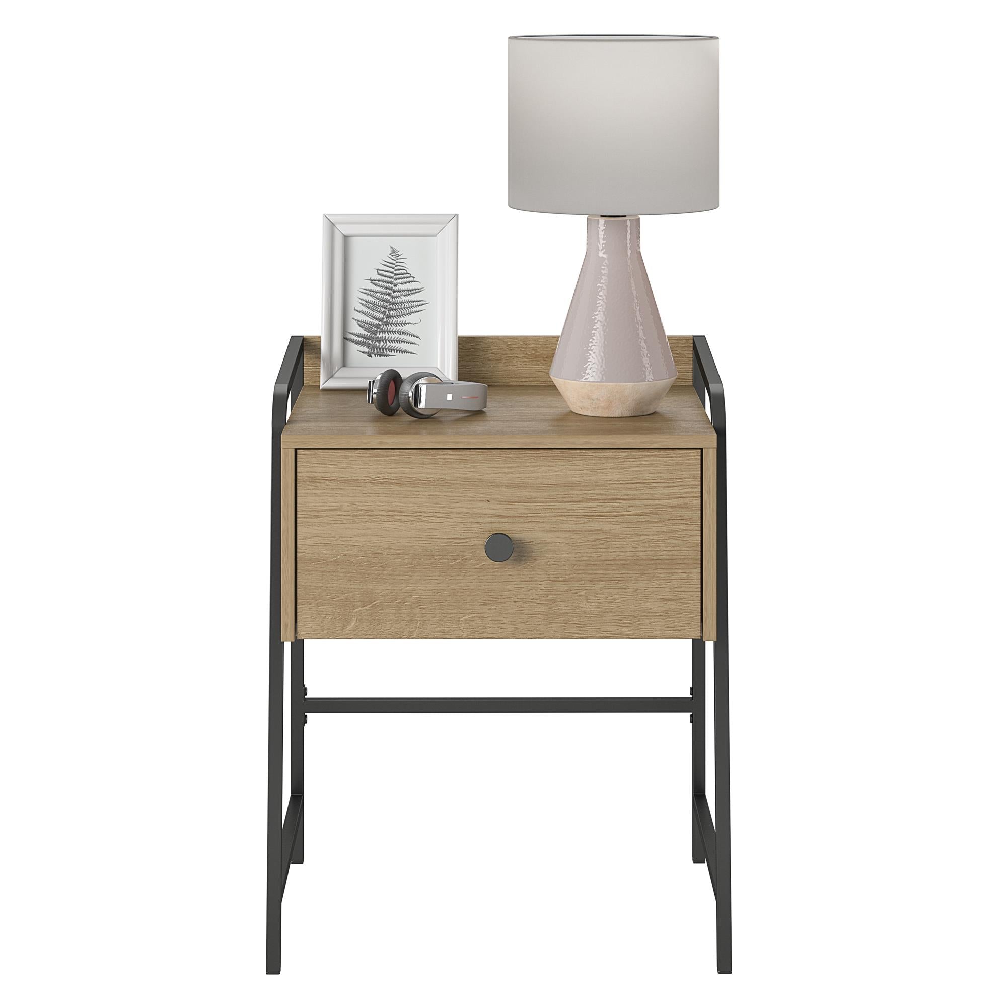 Novogratz Bushwick Nightstand with Drawer - Natural