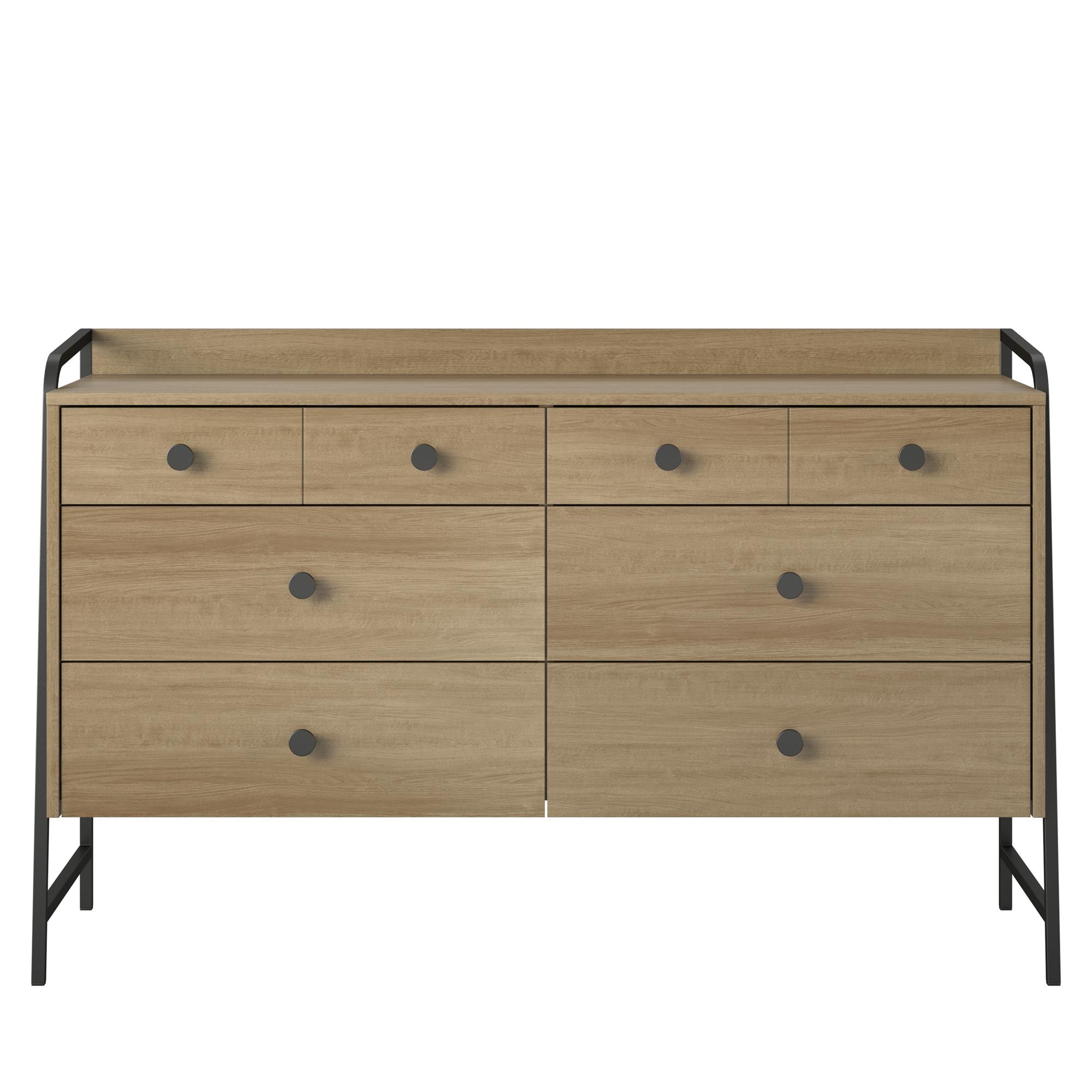 Novogratz Bushwick Wide 6 Drawer Dresser - Natural