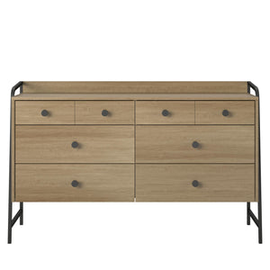 Novogratz Bushwick Wide 6 Drawer Dresser - Natural