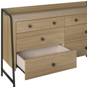 Novogratz Bushwick Wide 6 Drawer Dresser - Natural