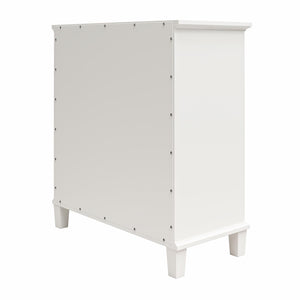 Ameriwood Home Celeste Accent Cabinet with Glass Doors - White