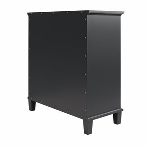 Ameriwood Home Celeste Accent Cabinet with Glass Doors - Black