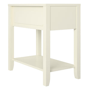 Novogratz Her Majesty Narrow Side Table - White