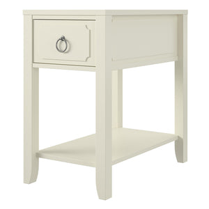 Novogratz Her Majesty Narrow Side Table - White