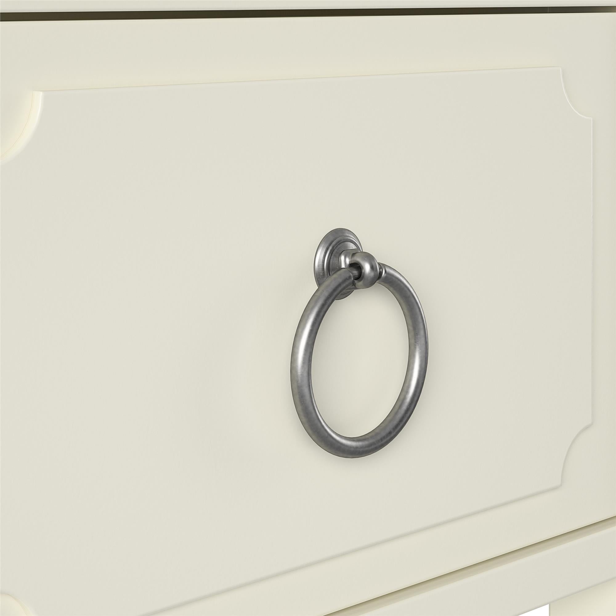 Novogratz Her Majesty Narrow Side Table - White
