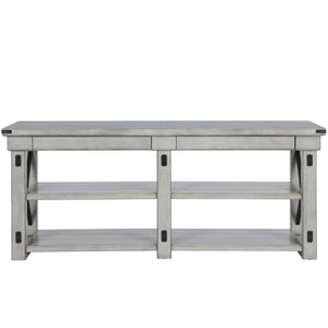 Ameriwood Home Wildwood Wood Veneer TV Stand for TVs up to 65" - Rustic White