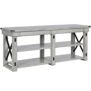 Ameriwood Home Wildwood Wood Veneer TV Stand for TVs up to 65" - Rustic White
