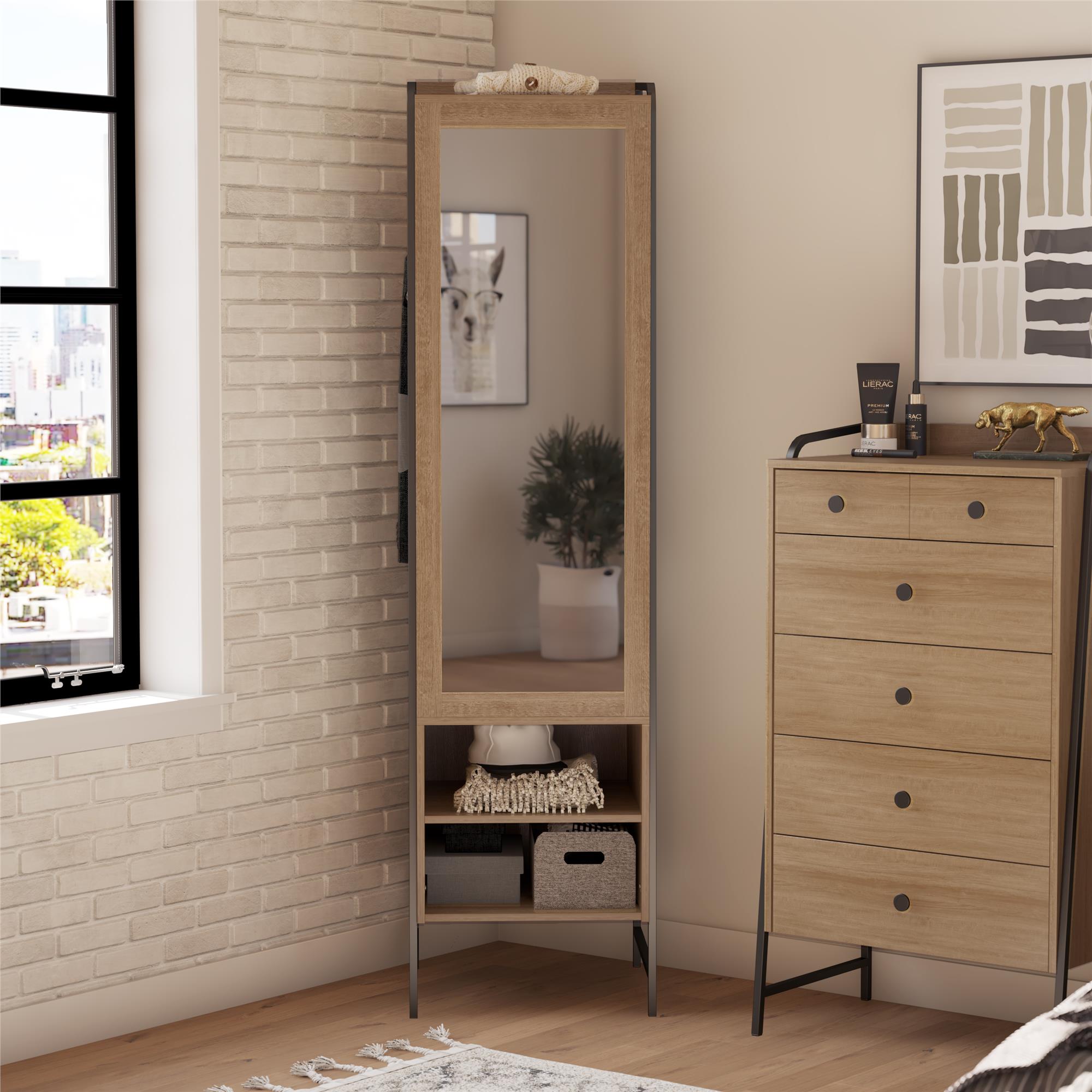 Novogratz Bushwick Wardrobe - Natural