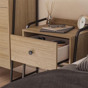 Novogratz Bushwick Nightstand with Drawer - Natural