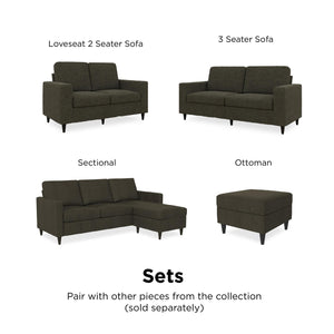 DHP Cooper Ottoman with Storage - Grey Linen