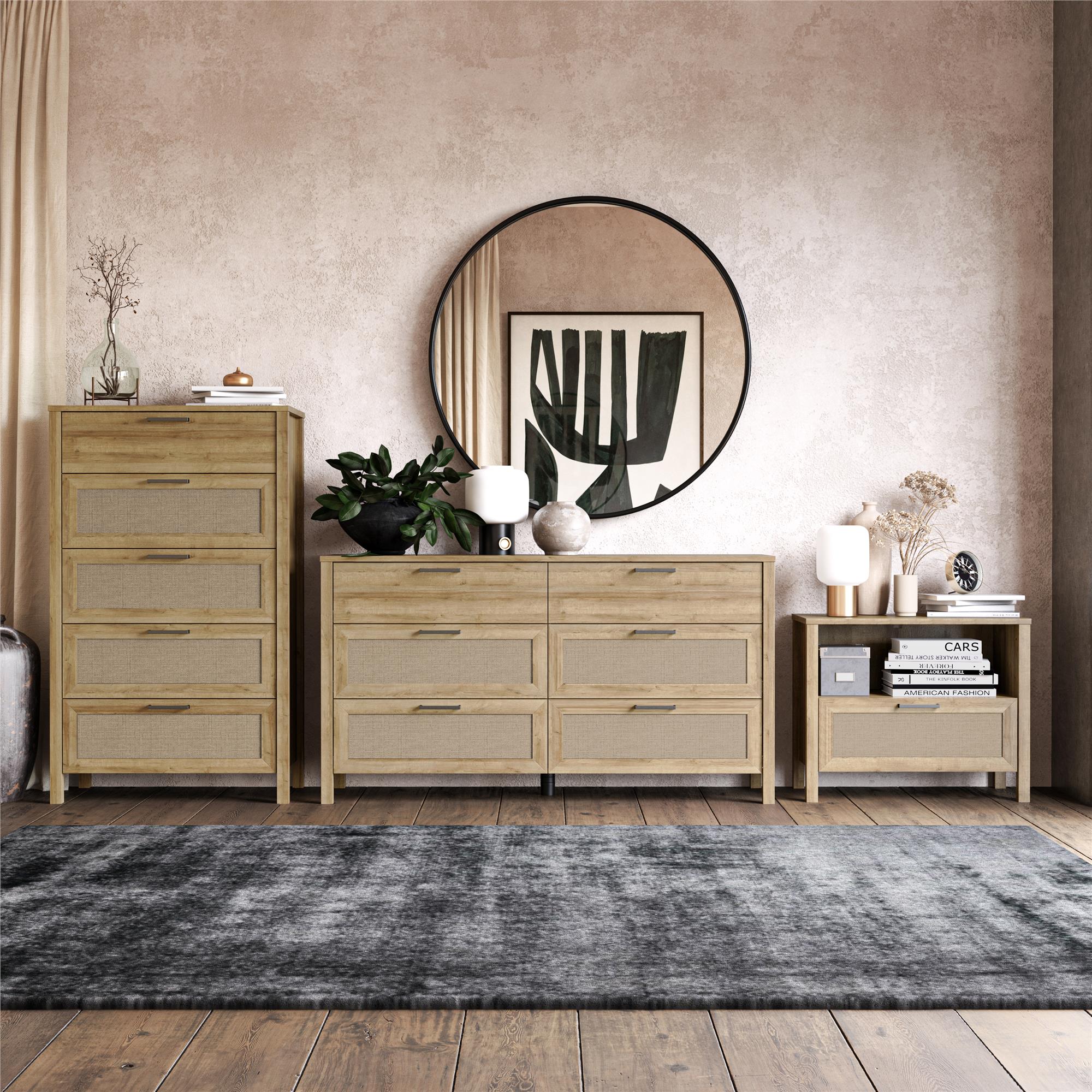 Ameriwood Home Wimberly 5-Drawer Dresser - Natural