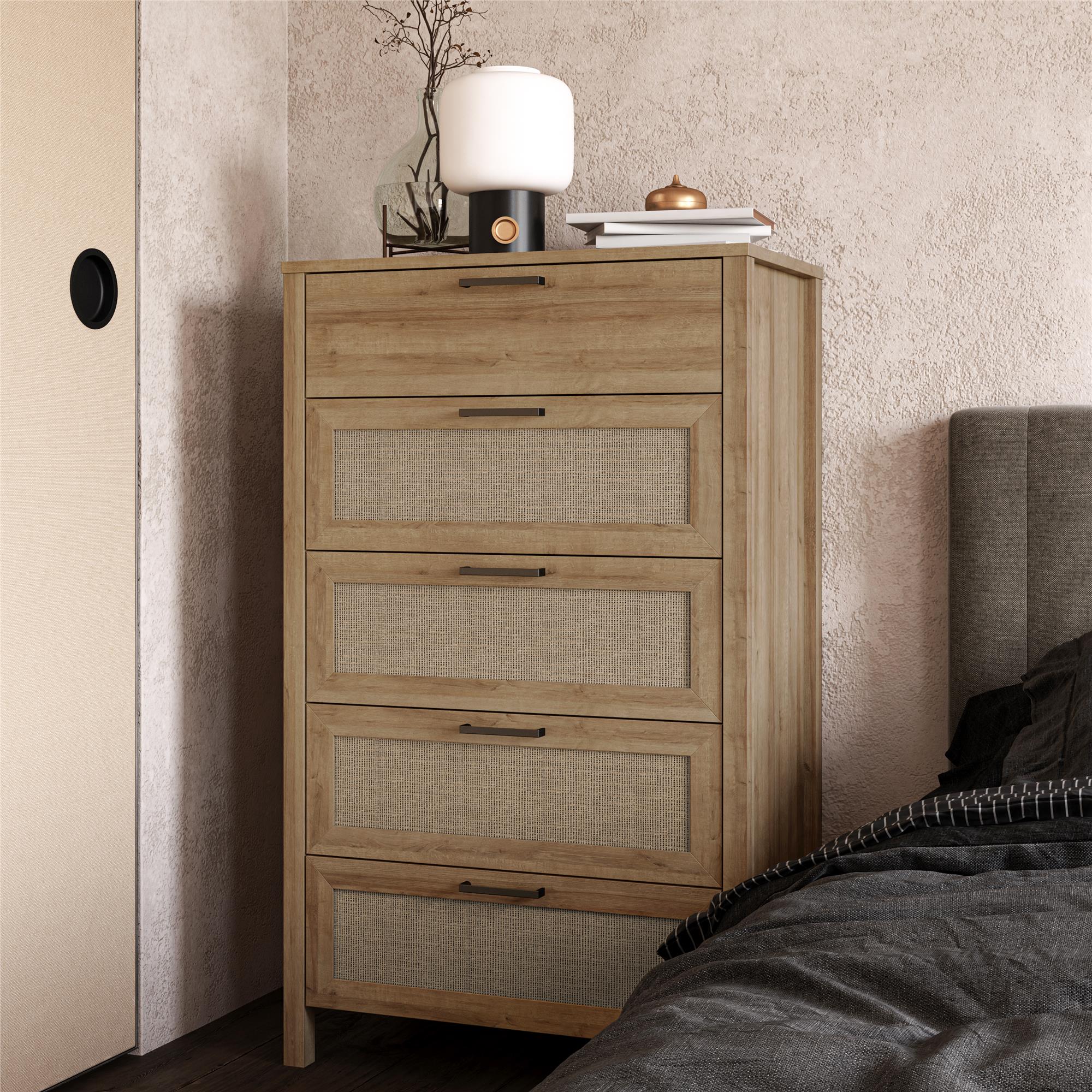 Ameriwood Home Wimberly 5-Drawer Dresser - Natural