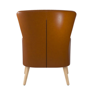 Novogratz William Accent Chair - Camel Faux Leather