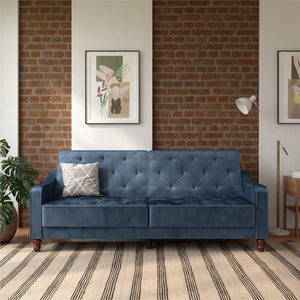 Novogratz Vintage Futon Sofa Bed - Blue