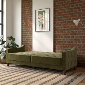 Novogratz Vintage Futon Sofa Bed - Olive Green