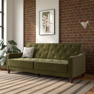 Novogratz Vintage Futon Sofa Bed - Olive Green