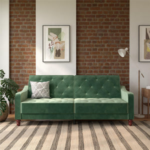 Novogratz Vintage Futon Sofa Bed - Light Green
