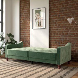 Novogratz Vintage Futon Sofa Bed - Light Green