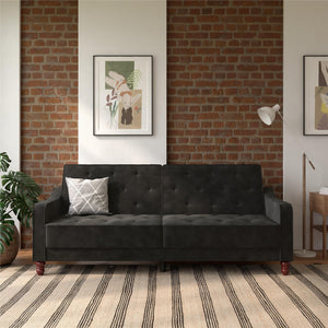 Novogratz Vintage Futon Sofa Bed - Dark Gray
