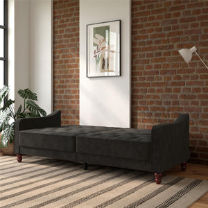 Novogratz Vintage Futon Sofa Bed - Dark Gray