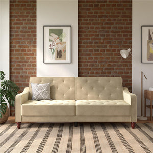 Novogratz Vintage Futon Sofa Bed - Beige