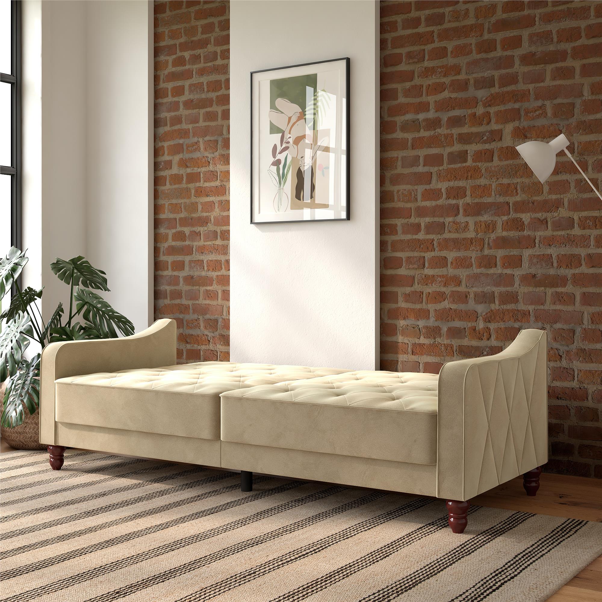 Novogratz Vintage Futon Sofa Bed - Beige