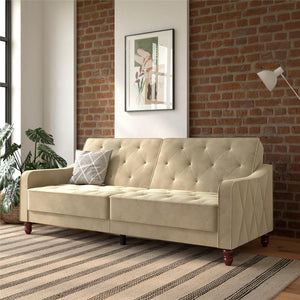 Novogratz Vintage Futon Sofa Bed - Beige