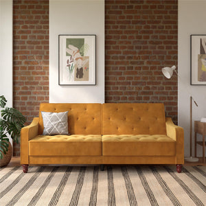 Novogratz Vintage Futon Sofa Bed - Mustard