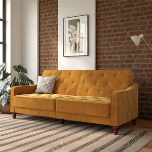 Novogratz Vintage Futon Sofa Bed - Mustard