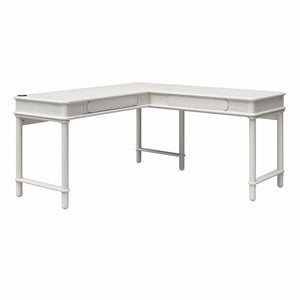CosmoLiving Selena Lift-top L Desk - Rustic White