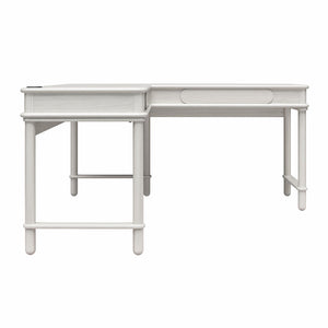 CosmoLiving Selena Lift-top L Desk - Rustic White