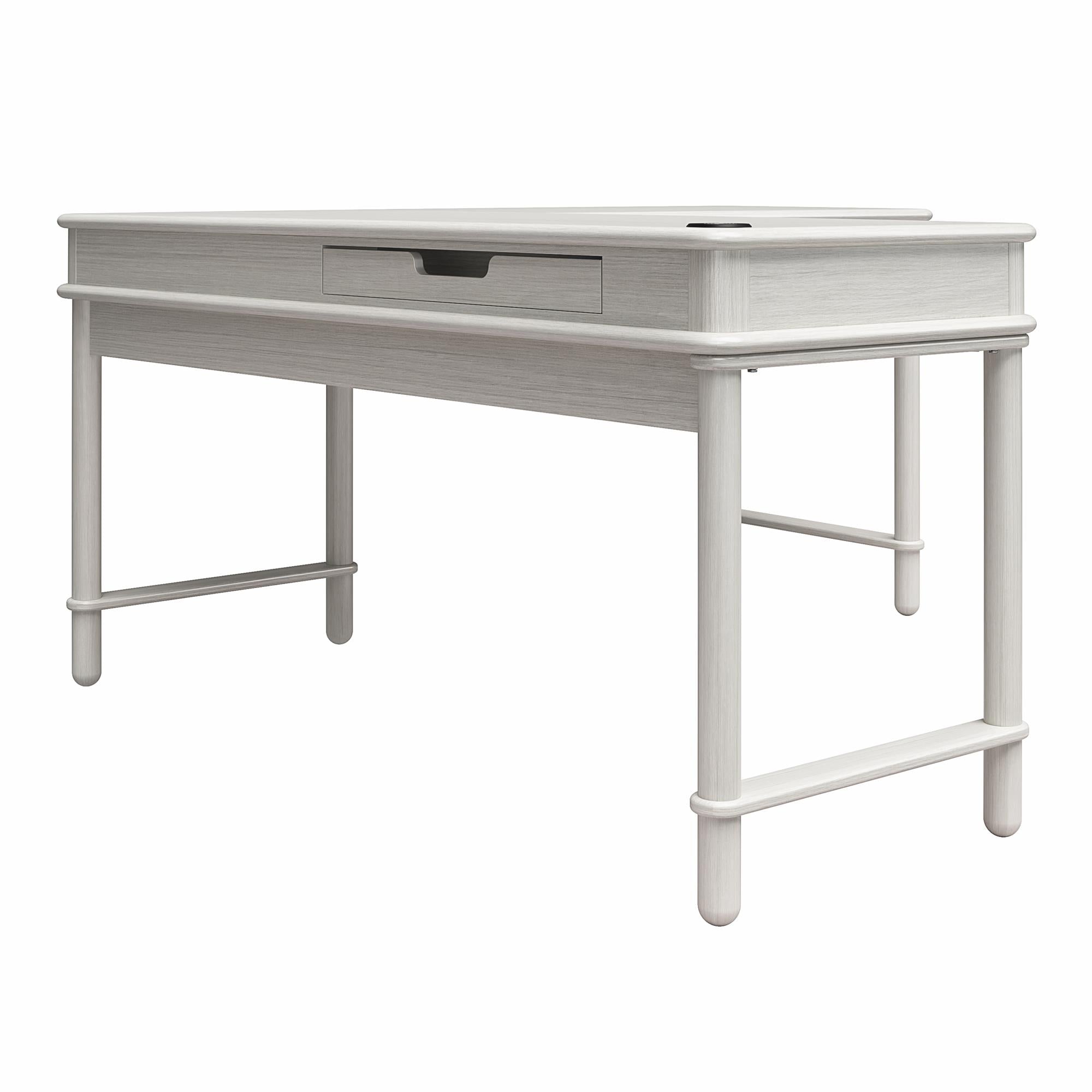 CosmoLiving Selena Lift-top L Desk - Rustic White