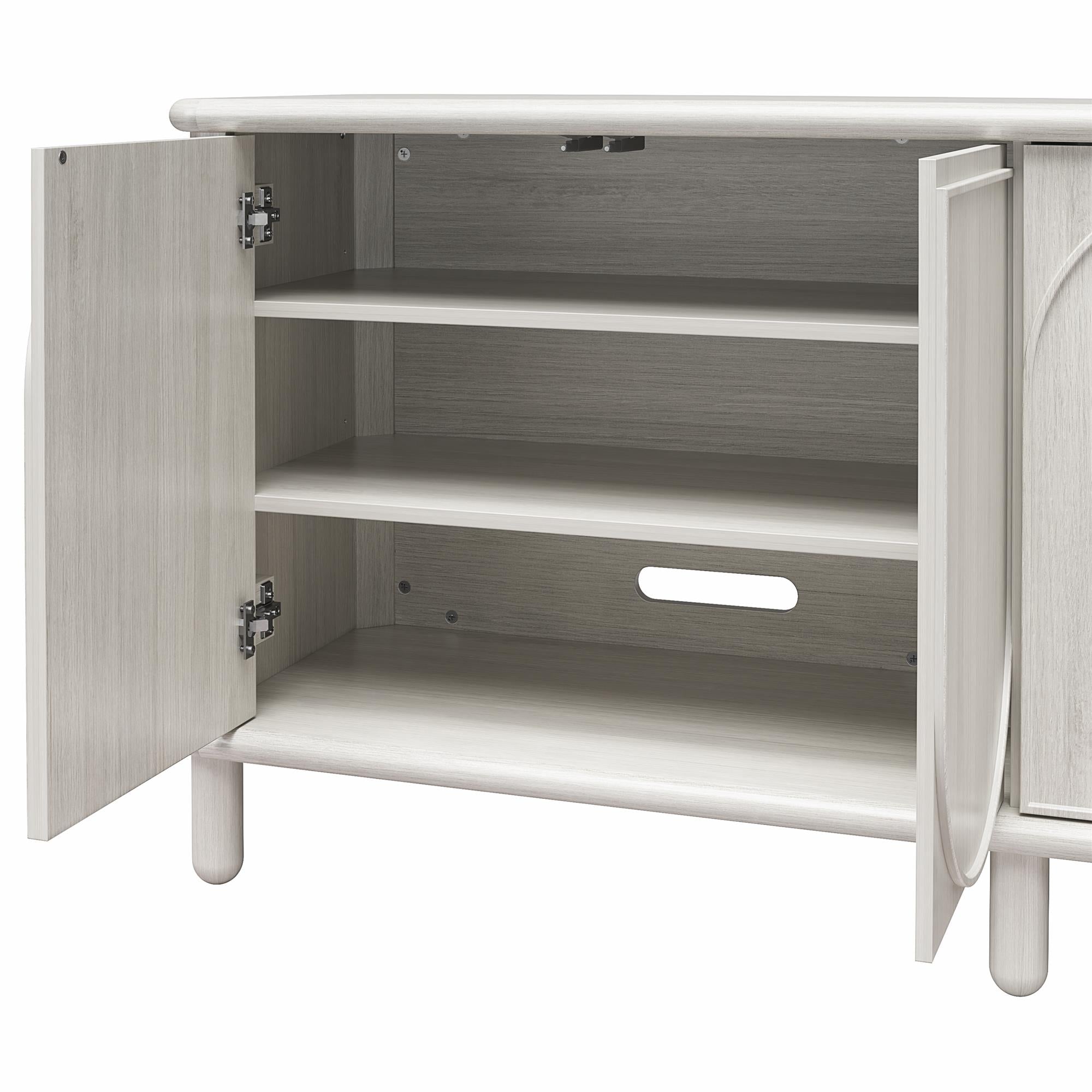 CosmoLiving Selena Credenza - Rustic White